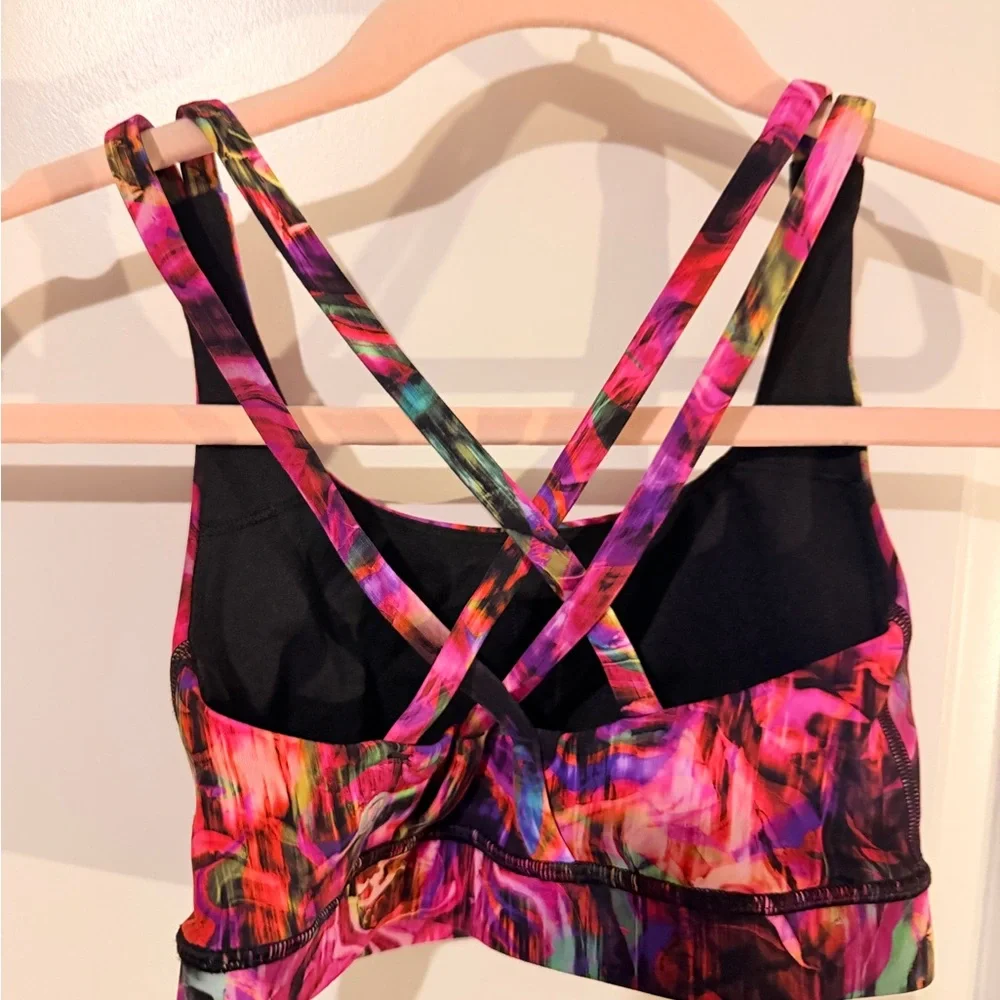 lululemon athletica Multicolor Abstract Print Sports Bra - Picture 2 of 3